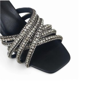 mid heels woman sandals